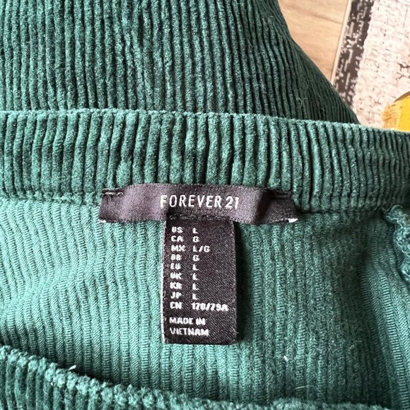 Corduroy Button Up Mini Skirt - Picture 2 of 2